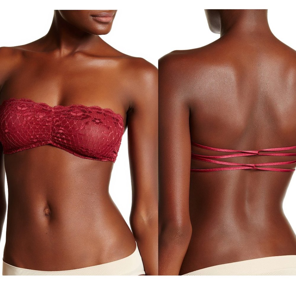 NWT Free People Essential Lace Bandeau Bra, sz XS